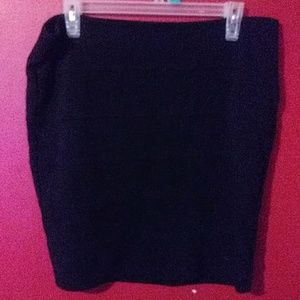 Forever 21+ Black Bondage Skirt